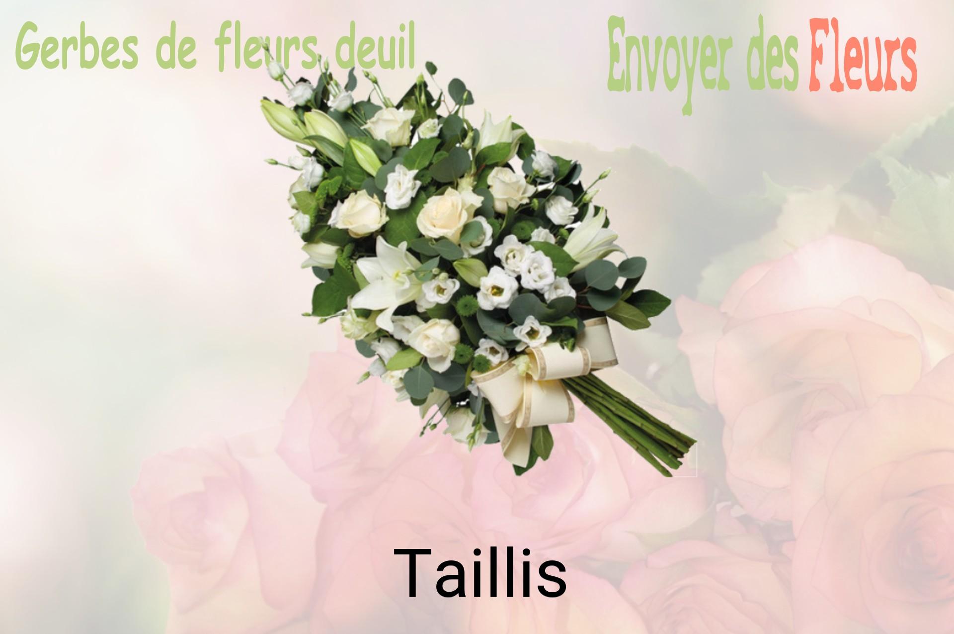 Gerbe de fleurs de deuil livrée à Taillis